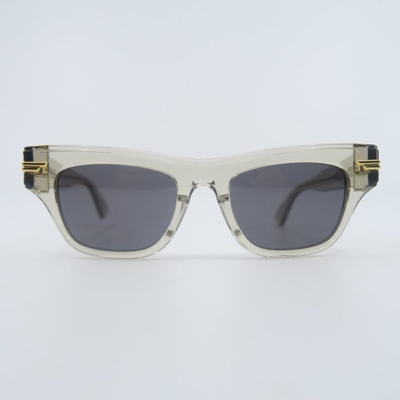 Bottega Veneta BV1122S 003 New Transparent Yellow/Grey Women\'s Sunglasses main image 4